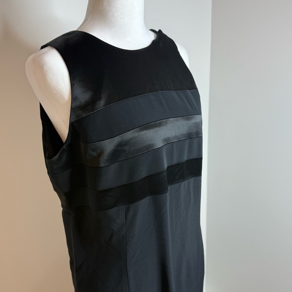 Jones New York Black Sleeveless Maxi Dress with Satin Bands - Picture 2 of 3